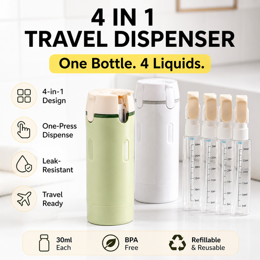 Daba™ 4-in-1 Travel Dispenser Bottle