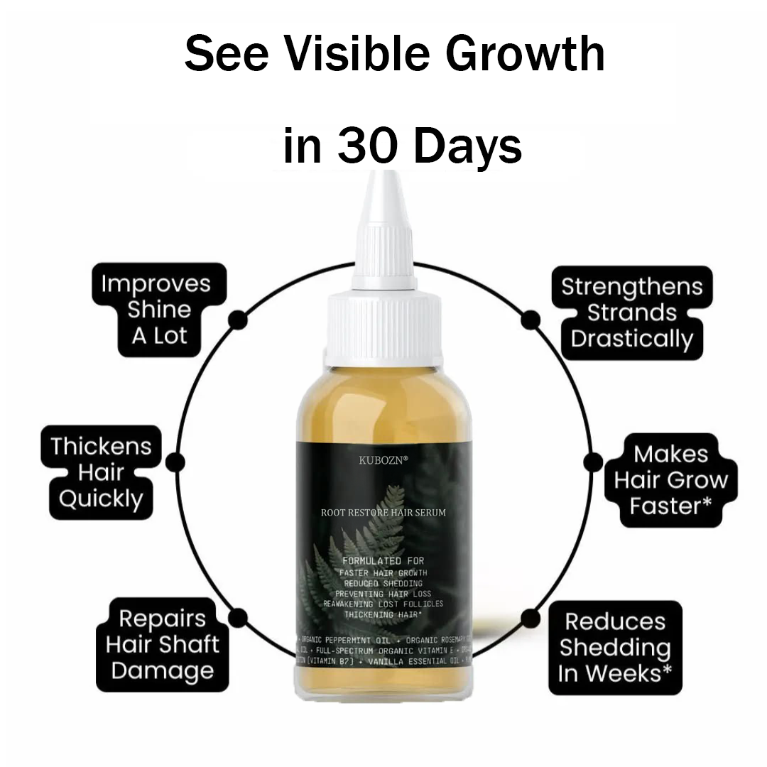KUBOZN® Root Restore Hair Serum – Advanced Thickening & Nourishing Formula