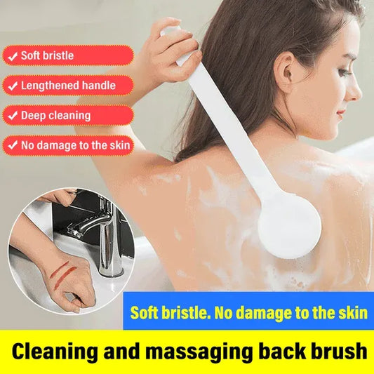Healrize®Long-handled soft bristle bath brush